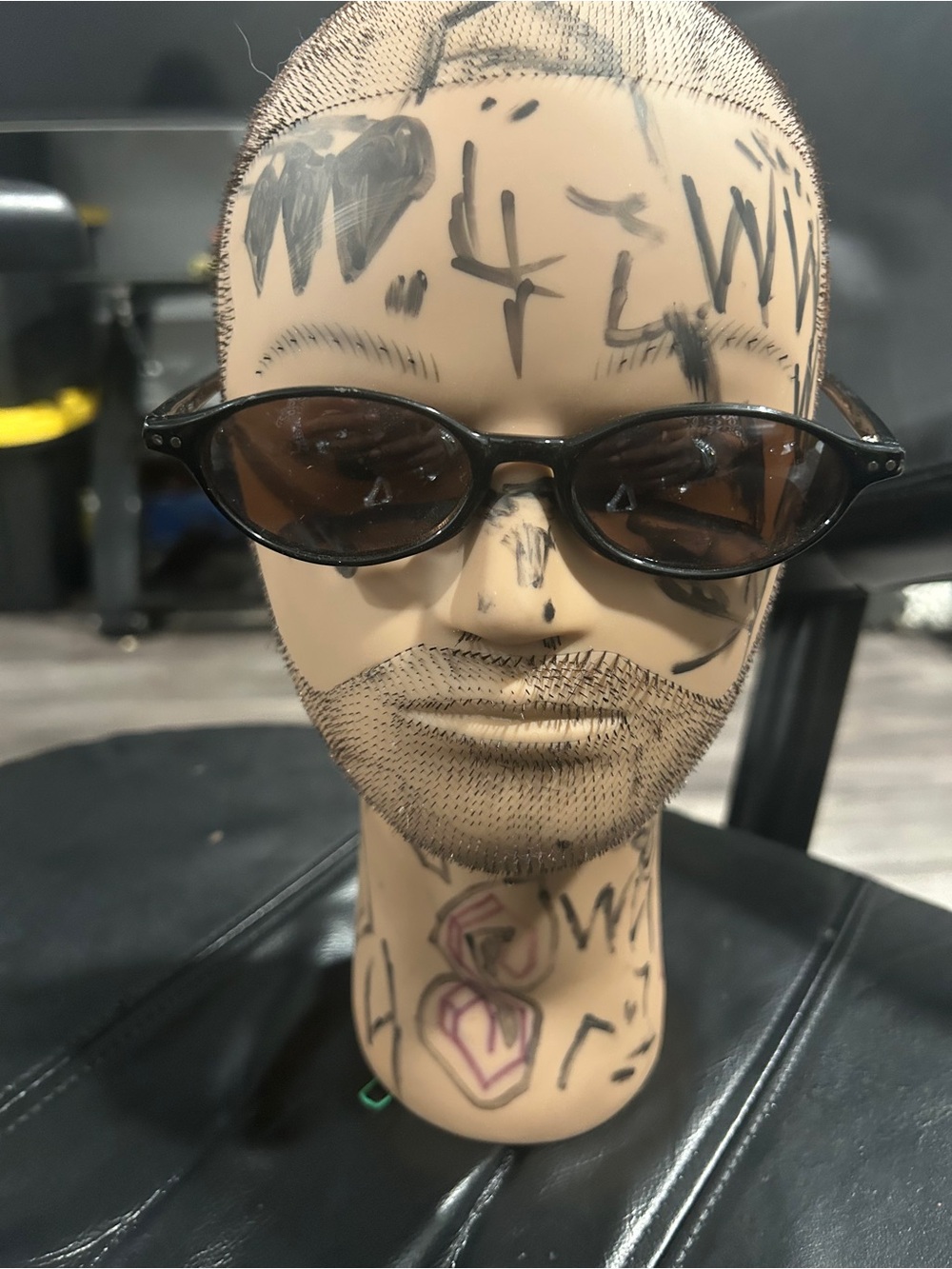 Frame Denim Black Sunglasses with Brown Lenses